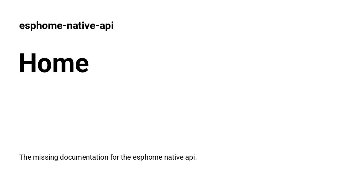 esphome-native-api
